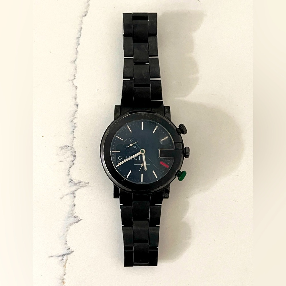 GUCCI G-Chrono Black Men’s Stainless Steel Watch